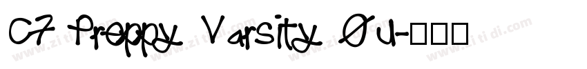 CF Preppy Varsity Ou字体转换